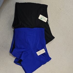 Black and Blue Shorts Set